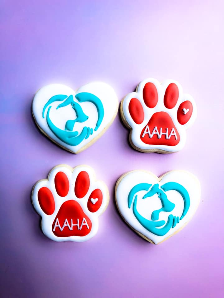 We love these adorable AAHA cookies at St. Francis Animal Hospital in Fredericksburg, Virginia.