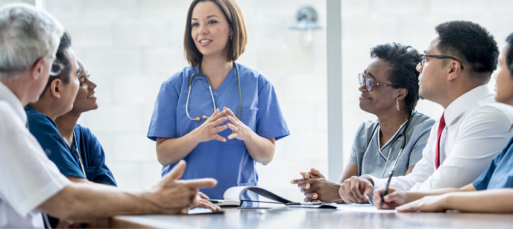 Veterinary team meeting