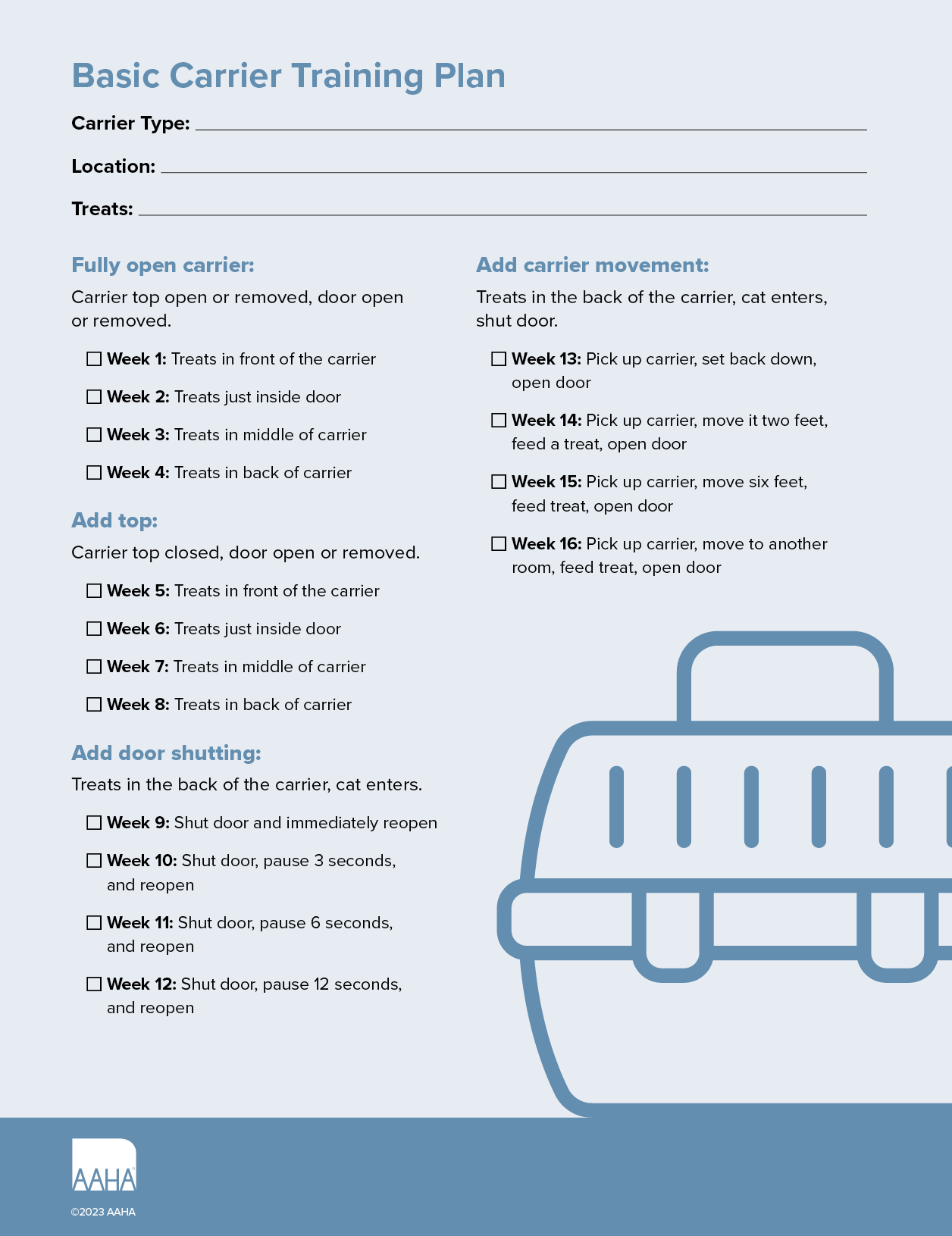 Basic Carrier Training Plan