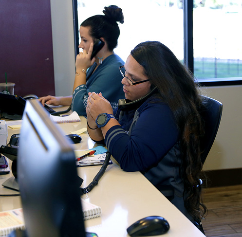CRSs managing phone calls