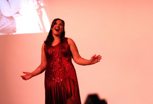 julia miller singing on stage