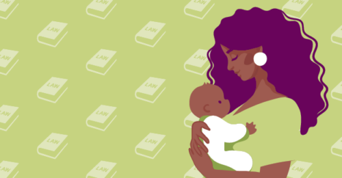Woman holding baby