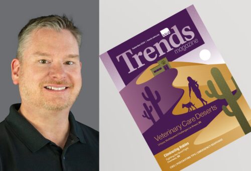Handsome guy with Trends magazine