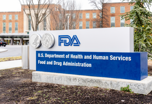 exterior shot of the food and drug administration (FDA)