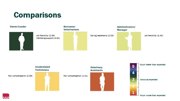 comparison of different roles in veterinary practice