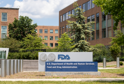 picture of the FDA building's signage