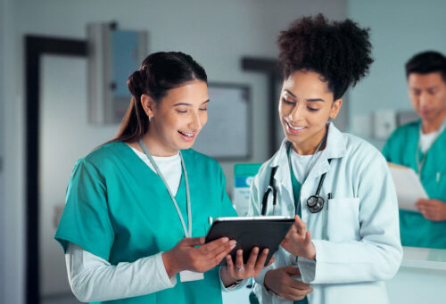 Veterinary Team consulting on a veterinary referral