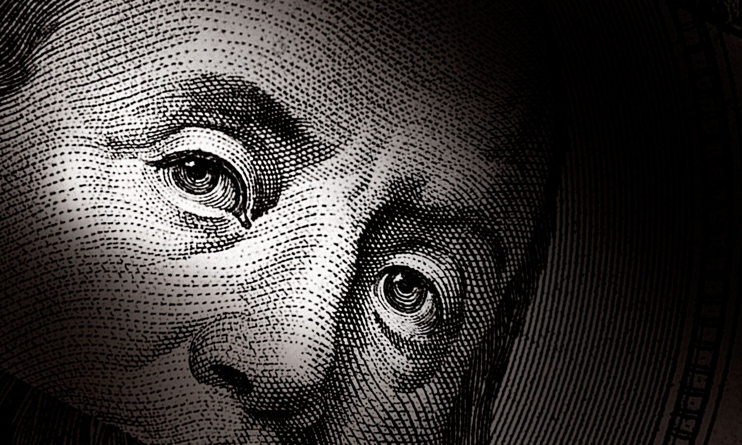 Close up American one hundred dollar bill