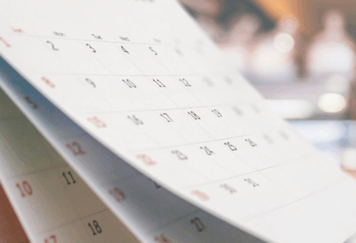 calendar flipping