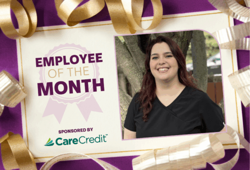 Employee of the month graphic with Lauryn Mechura