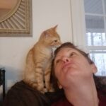 Sara Tate and kitten