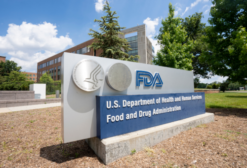 Photo of the sign outside FDA headquarters