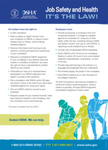 OSHA safety poster